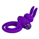 Ерекційне кільце - Pretty Love Vibrant Penis Ring III Purple, фото 7