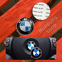 3D эмблема значок на руль BMW 45 мм E39 E46 E53 E60 E70 E90 F07 F10 F25 F30 F32 F34 F36 логотип