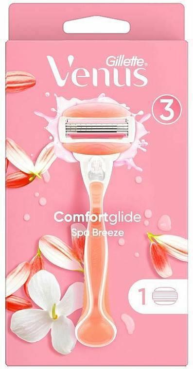 Станок для гоління жіночий (Бритва) Gillette Venus Spa Breeze Comfortglide + 1 змінний картридж, фото 1