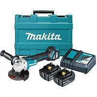 Аккумуляторная угловая шлифовальная машина Makita DGA511RTE (2 х 5.0 Ач, зарядное устройство)