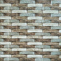 Декоративна 3D панель 700х770х4мм Коричнева цегла піщаник (340) SW-00000531