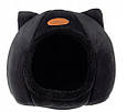 Будиночок для кішки, Лежанка чорна, кругла Purlov 21947, фото 7