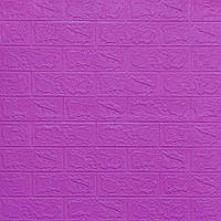3D панель самоклеюча 700х770х3мм цегла Пурпурна (014-3) SW-00000863