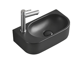 Умивальник (раковина) MEXEN VIERA 40 BLACK MATT правий накладний підвісний *