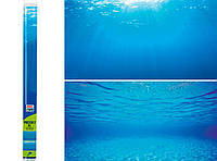 Фон двусторонний плотный, Juwel Poster2 XL, 60х150 см. Фон аквариумный подводная синева