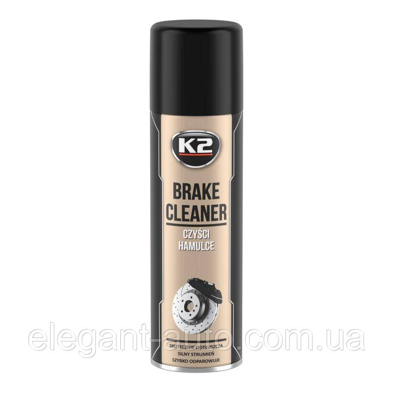 Очищувач гальмівної системи спрей 500ml "K2" W104 Brake Cleaner (супорта, диски, бараб, зчеплення)