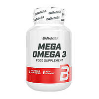 Жирные кислоты Mega Omega 3, 90 капсул, BioTech Китти