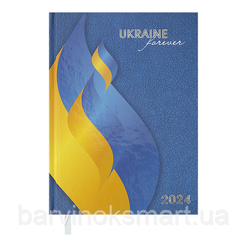 Купить Ежедневник датир. 2024 UKRAINE, A5, синий, цена 292 ₴ — Prom.ua
