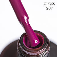 Гель-лак GLOSS 207 (вишневый), 11 мл