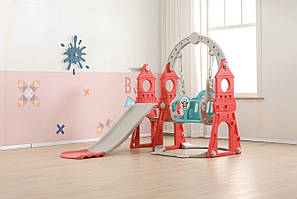 Дитячий ігровий комплекс 3в1 Terrio "Palace" Червоно-сірий