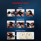 1 шт. Фари для взуття, що перезаряджаються Croc 3 Вида вогнів Ліхтар Малі режими освітлення, білий, фото 3