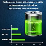 1 шт. Фари для взуття, що перезаряджаються Croc 3 Вида вогнів Ліхтар Малі режими освітлення, білий, фото 5