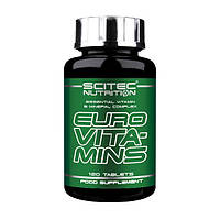 Мультивитамины для спорта Euro Vita-Mins (120 tabs), Scitec Nutrition Китти