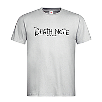 Светло-серая мужская/унисекс футболка Death Note (5-14-1-світло-сірий меланж)