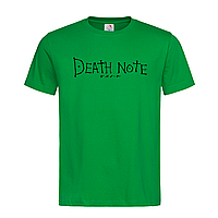 Зеленая мужская/унисекс футболка Death Note (5-14-1-зелений)