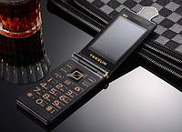 Телефон раскладушка с батареей большой емкости на 2 сим Tkexun M2 (Yeemi M2-C) black с русской клавиатурой НА