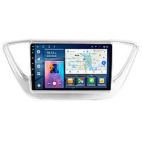 Штатна магнітола для Hyundai Accent Solaris silver 2017-2018 BACAR 4/64Gb Individual на Android 14