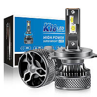 Лампа LED H4 радіатор+кулер 130w/19800lm K18 3570 Chip 6000K +500%/IP65/9-36v 12міс.гарантія