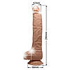 Вібратор - Top sex Toy Penis Dldo with Vibro 21 cm Flesh, фото 6