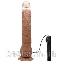 Вібратор - Top sex Toy Penis Dldo with Vibro 21 cm Flesh, фото 3
