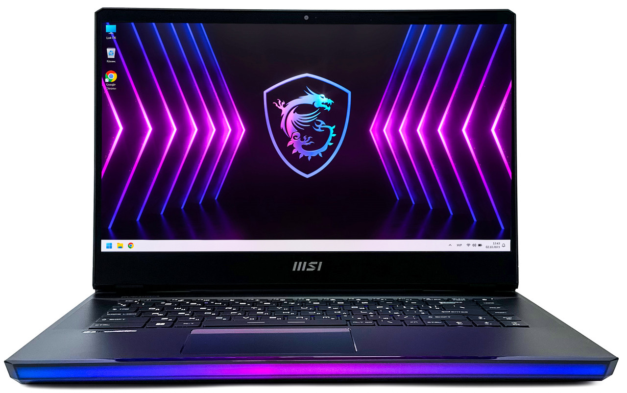 Ноутбук MSI Raider GE67HX 12UGS: Core i7-12800HX / DDR5 16 ГБ / GeForce RTX 3070 Ti, 150W / 15.6" OLED 240 Гц