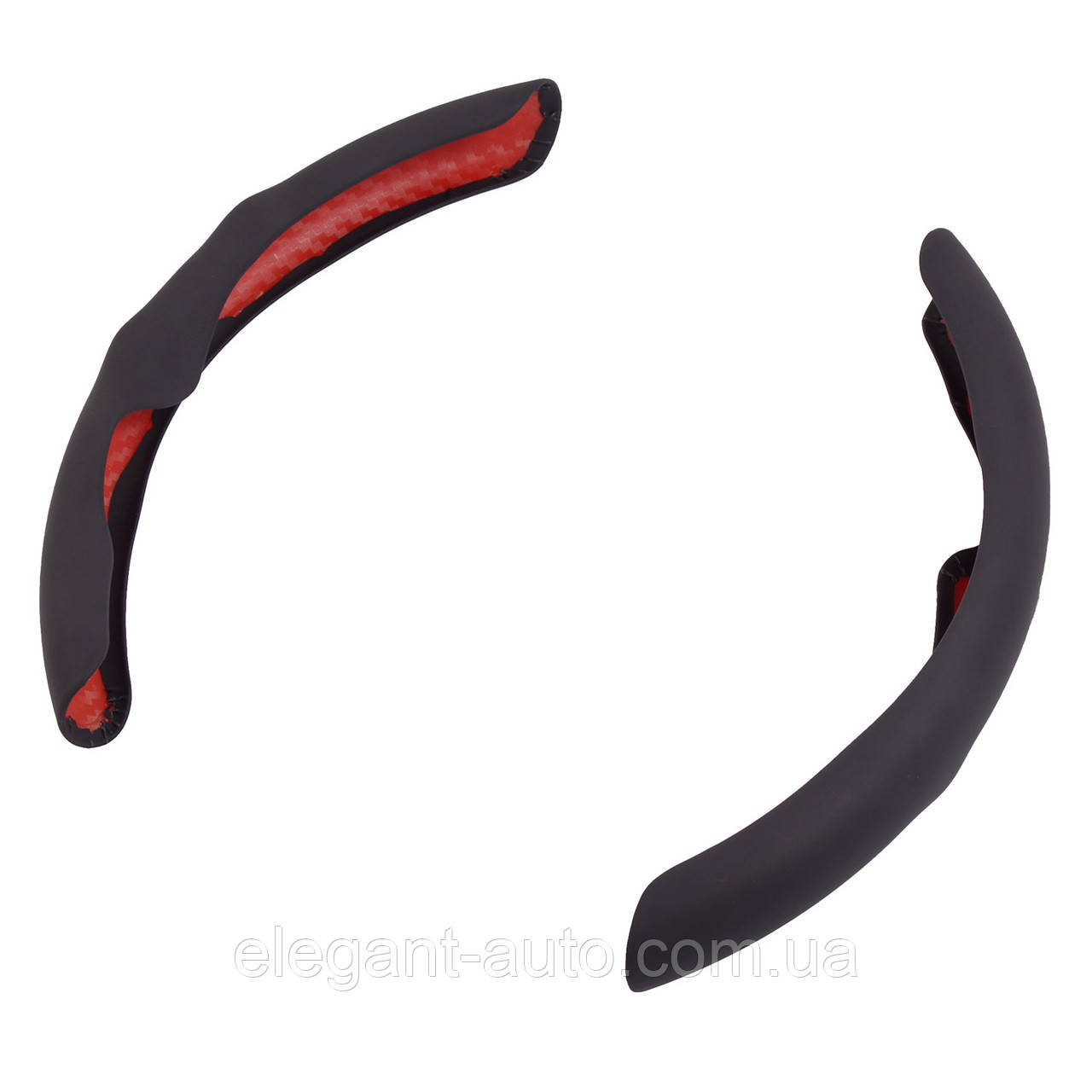 Накладка чехол на руль универсальная Волна-1 Шкіра Нубук з масажером Чорний