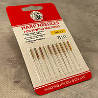 Иглы для бытовых швейных машин Harp Needles 75 -10 шт КР