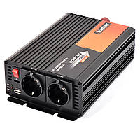 Перетворювач 12V-220V/1000W/2000W+1USB+2 Розетки "Elegant" 101 401