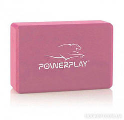 Блок для йоги PowerPlay 4006 Yoga Brick Розовий