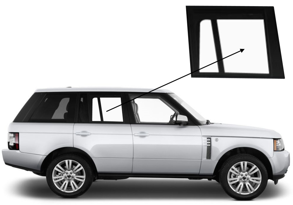 Бічне скло Land Rover Range Rover 2002-2012 задніх дверей праве