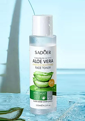 Зволожуючий протизапальний тонер з алоє віра Sadoer Aloe Vera, 120 мл