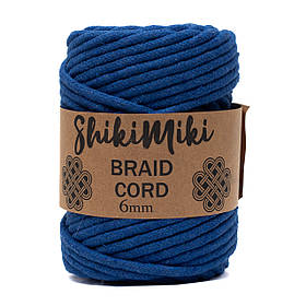 Трикотажний бавовняний шнур Shikimiki Braid Cord 6 мм, колір Синій