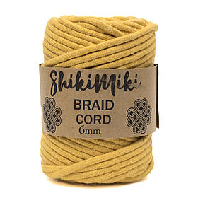 Трикотажний бавовняний шнур Shikimiki Braid Cord 6 мм, колір Каррі
