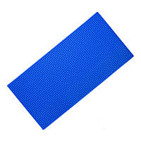 Резиновый парикмахерский защитный термоковрик для плойки, утюга (30*15 см) синий
