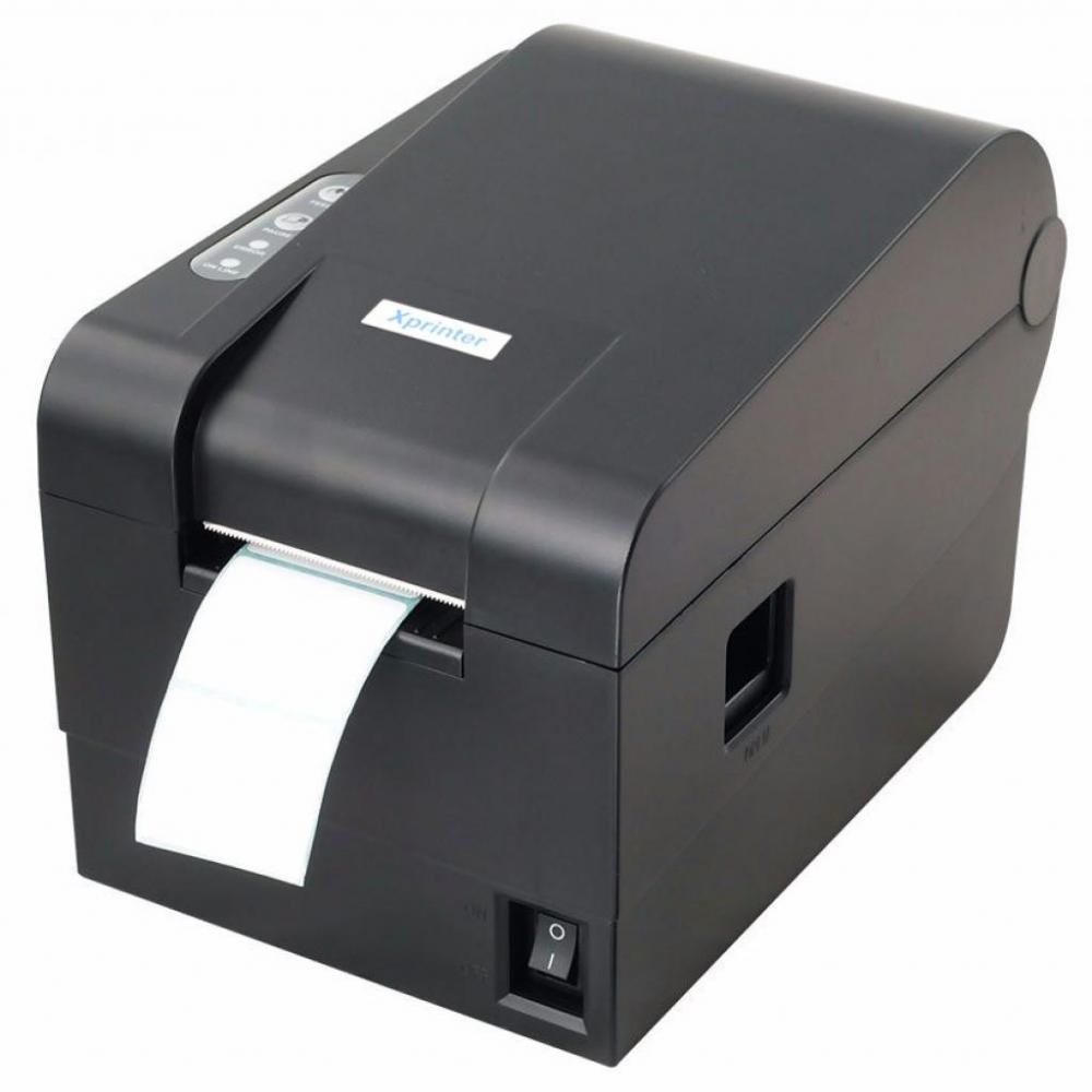 XPrinter XP-235B — Принтер штрих-кодів для маркування (Original), фото 1