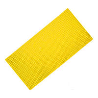 Резиновый парикмахерский защитный термоковрик для плойки, утюга (30*15 см) желтый