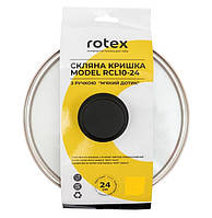 Сковорода Rotex RC140M-24 Ferrara + Кришка скляна Rotex RCL10-24, фото 3