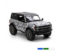 Модель джип FORD BRONCO CAMO-EDITION (Hard Top) (2022) 5" KT5445WB металл.инерц.откр.дв.3цв.кор.