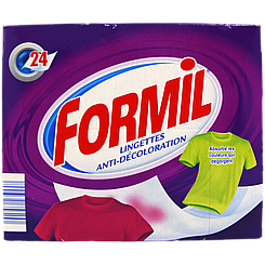 Серветки для прання проти знебарвлення Форміл Formil colour trap 24pcs 12шт/ящ (Код: 00-00015164)