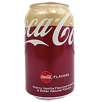 Напій газований зі смаком вишні та ванілі Кока Кола Coca Cola cherry vanilla 355ml 12шт/ящ (Код: 00-00015137)
