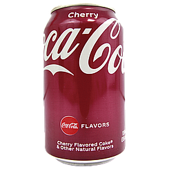 Напій газований зі смаком вишні Кока Кола Coca Cola cherry 330ml 24шт/ящ (Код: 00-00015138)