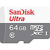 Карта пам'яті SanDisk 64GB microSD class 10 Ultra Light