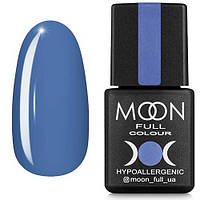 Гель-лак Moon Full №154 голубой с серым подтоном, 8 мл.