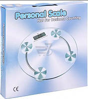 Напольные весы 2003А Personal Scale круглые для дома, закаленное стекло