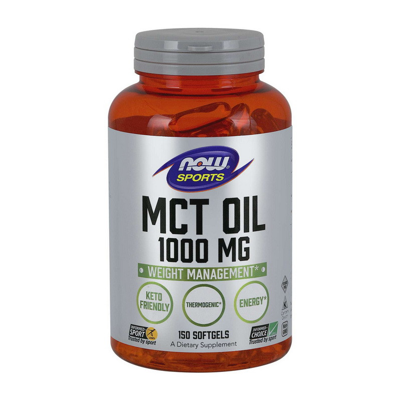 Екстракт для схуднення Олія MCT MCT Oil (150 softgels), NOW