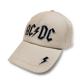 Бейсболка AC/DC Logo бежева, фото 1