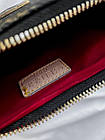 Жіноча сумка клатч Guess коричнева шкіряна з ланцюжком, фото 8