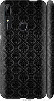 Чехол с принтом для Huawei P Smart Z / на хуавей п смарт з зет с рисунком черный узор барокко