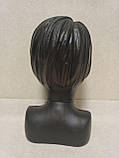 Манекен дитячої голови чорний дівчинки з бюстом, фото 3
