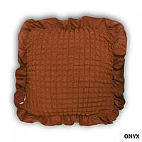 Подушка с наволочкой 45*45 см Коричневый, Декоративная подушка для интерьера